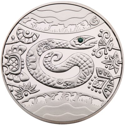 Срібна монета Рік Змії 5391 фото