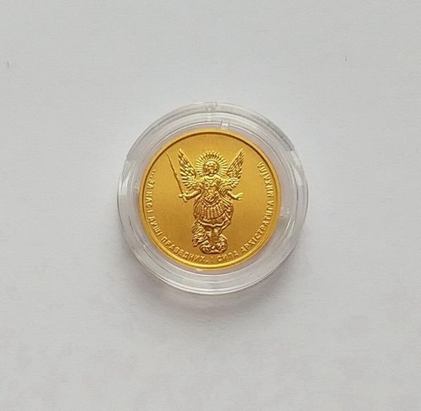 Золота монета Архістратиг Михаїл 2 гривні 3,31 грам чистого золота 7914 фото
