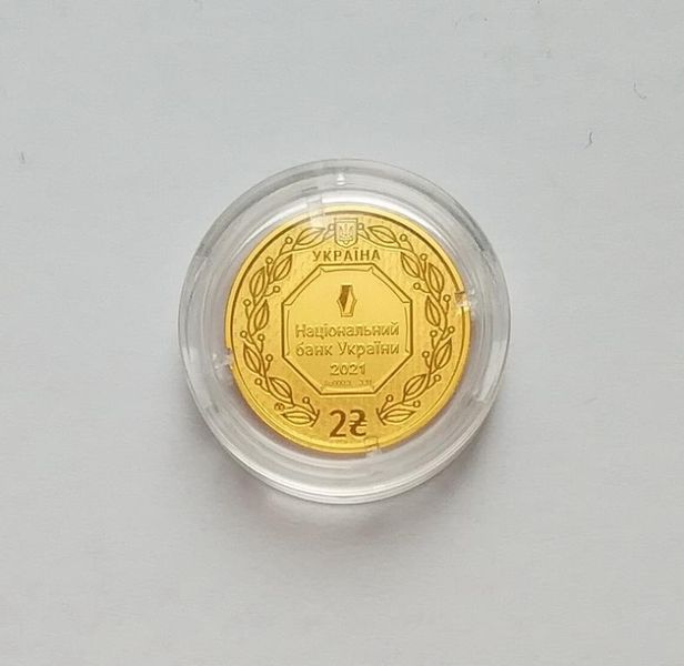Золота монета Архістратиг Михаїл 2 гривні 3,31 грам чистого золота 7914 фото