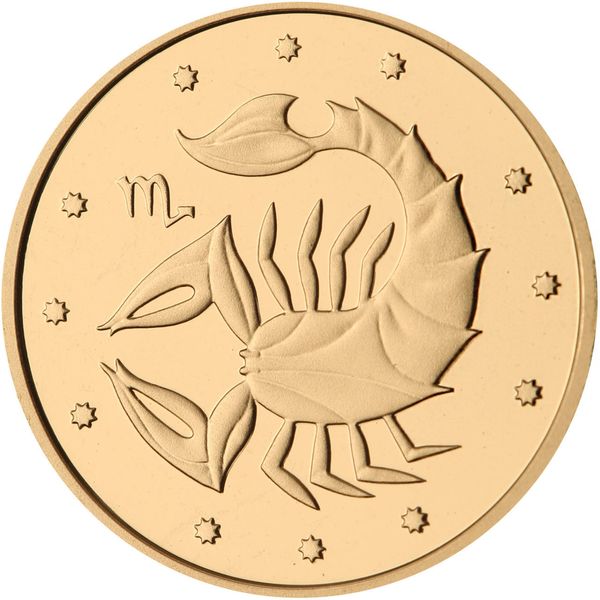 Золота монета Скорпіон 2 гривні  1758 фото