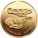 Золота монета Скіфське золото. Олень 4451 фото