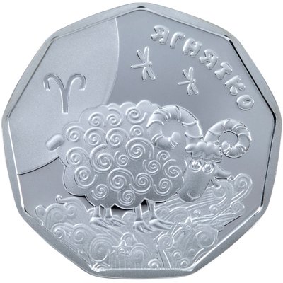 Срібна монета Овен «Ягнятко» 9163 фото