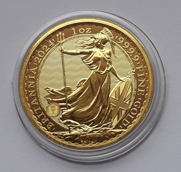 Золота монета Велика Британія 100 фунтів 2024 золото 9999 31,1 г 1 унція  8642 фото