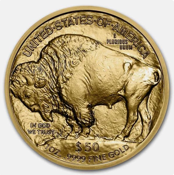 Золота монета Американський Буффало (Бізон) 50 доларів 31,1 грам 2334 фото