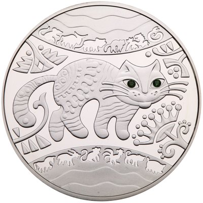 Срібна монета Рік Кота (Кролика, Зайця) 7319 фото